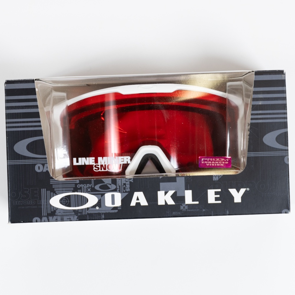 Oakley Line Miner Ski and Snowboard Goggles - Brand New - Rose Lens